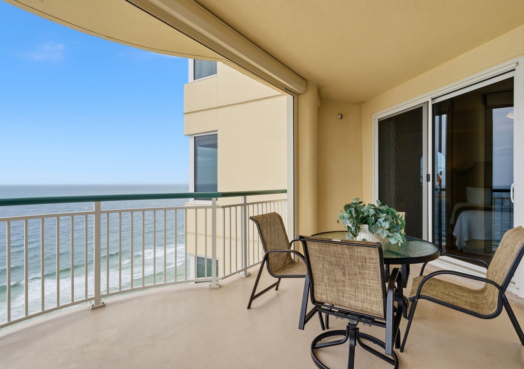 Beach Colony Tower PH1B -Sip your morning coffee or watch the waves roll in from your private oceanfront balcony with comfortable seating and stunning sea views.