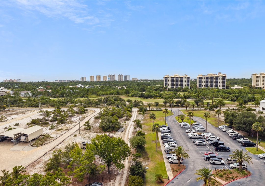 Sailmaker 901 View from Balcony onto Parking Lot