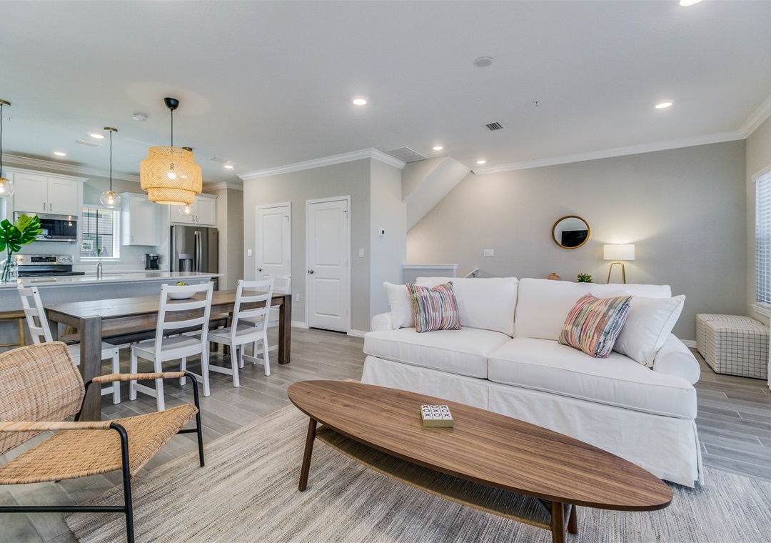 Lost Key Escape Living Room and Dining Room