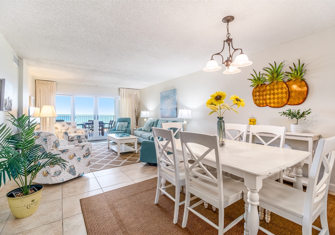 Sandy Key 233 Dining Room and Living Room