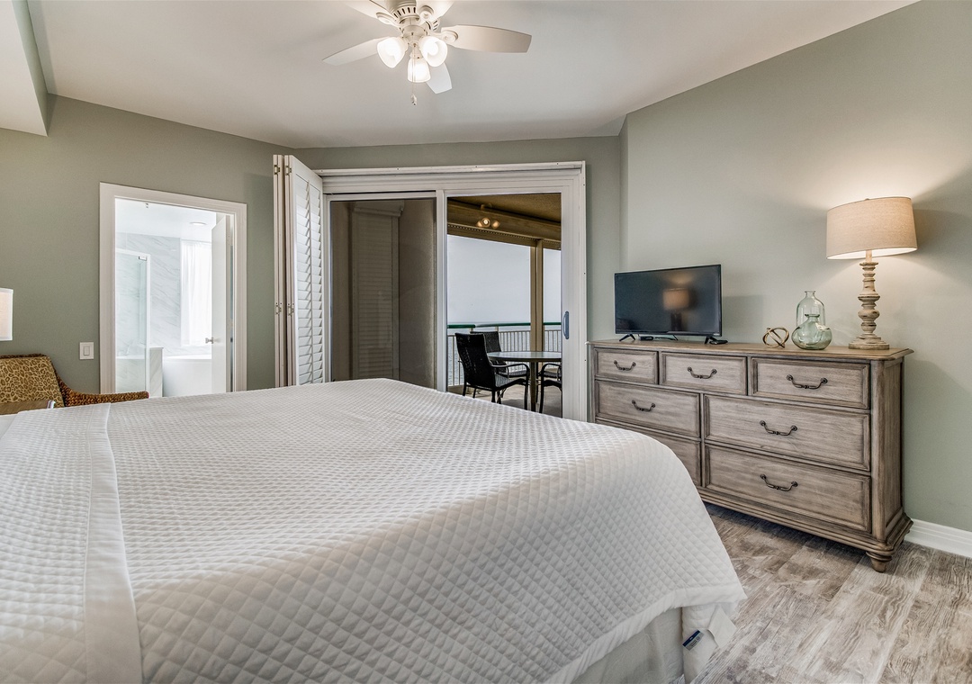 Beach Colony West PH1C Master Bedroom with Balcony