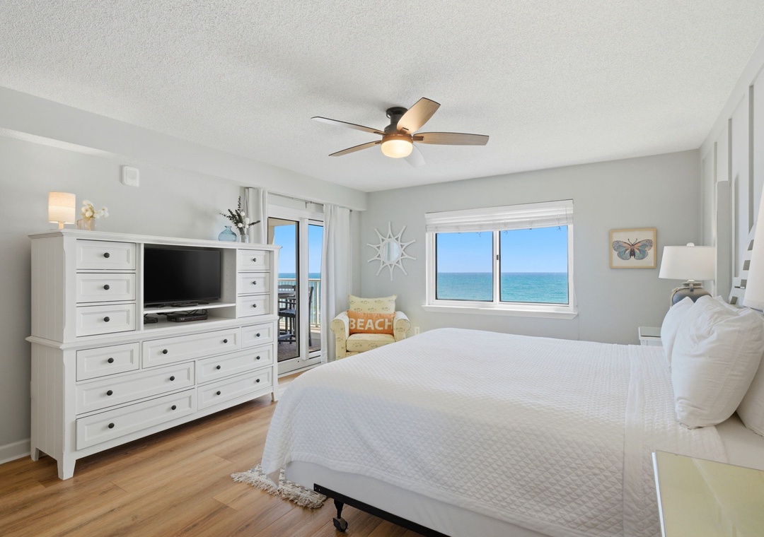 Sandy Key 622- Bedroom 1 & Balcony View