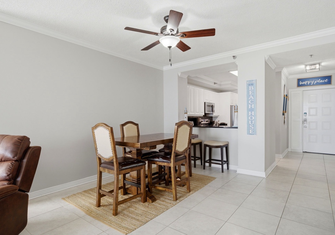 Beach Colony West 11C- View of Dining Room & Kitchen