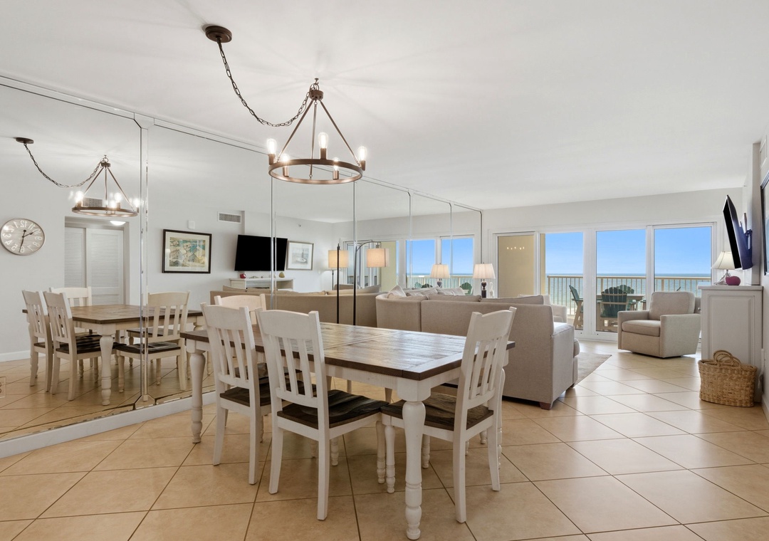 Sandy Key 318 Dining Room towards Balcony