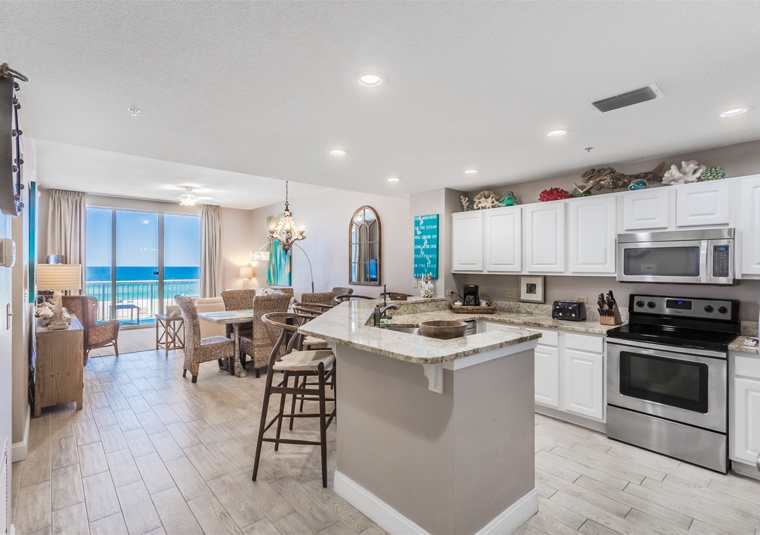 Spanish Key 207 Open Kitchen and Dining Room