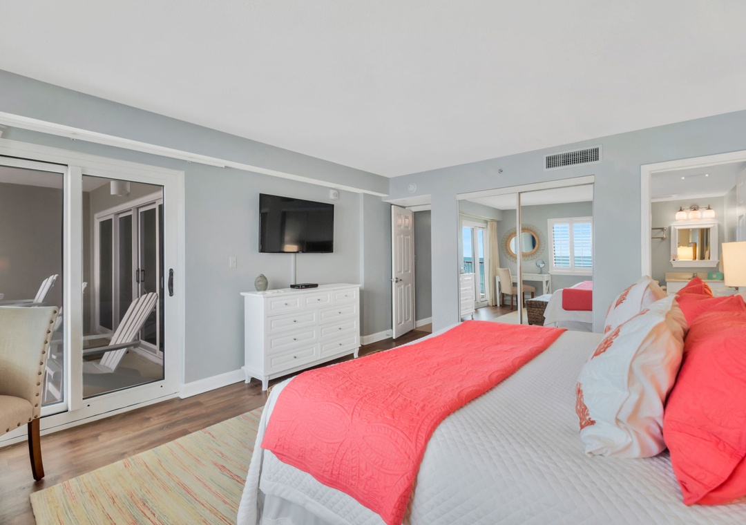 Sandy Key 217- Bedroom 1 & View of TV