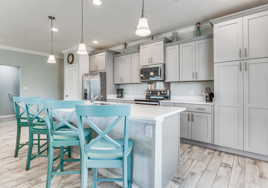 Lost Key Saltee Shack Kitchen Bar Seating for Three