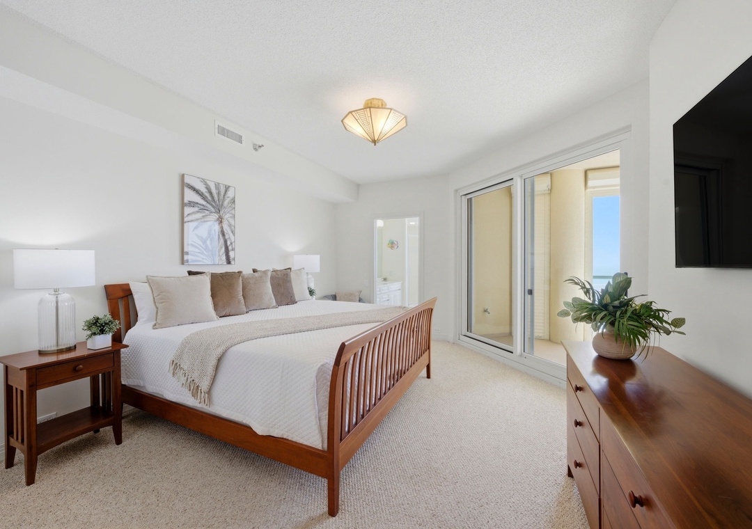 Beach Colony West 15C- Bedroom 1 to Bathroom 1 & Balcony