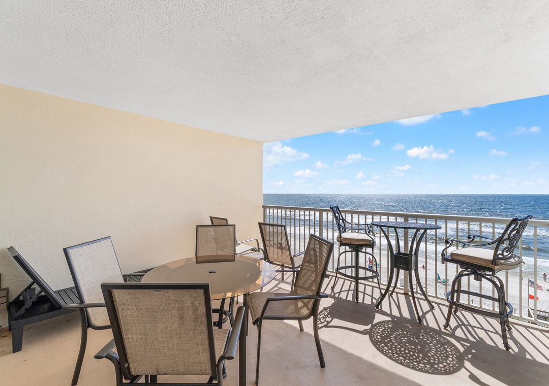 Sandy Key 628- Your private Gulf front balcony beckons with sparkling sea views and fresh coastal breezes—perfect for morning coffee or sunset cocktails while watching the waves roll in.