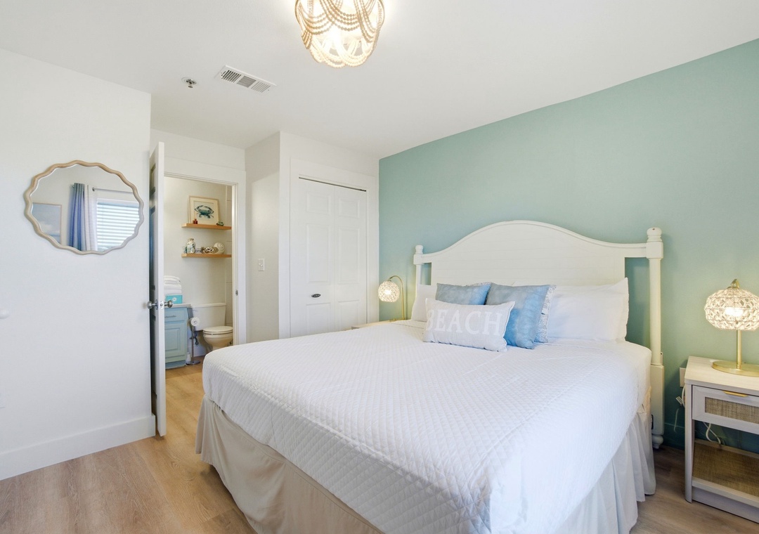 Grand Caribbean 411W- Bedroom 1 & View to Bathroom