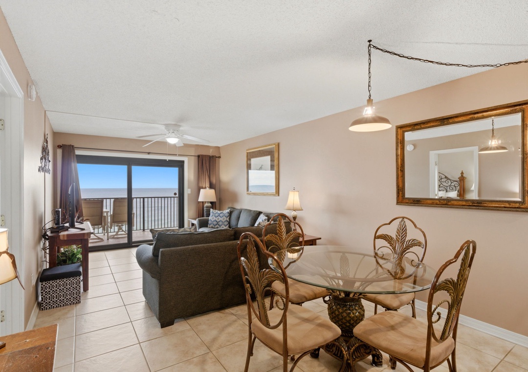 Ocean Breeze West 804- Dining Room to Living Room