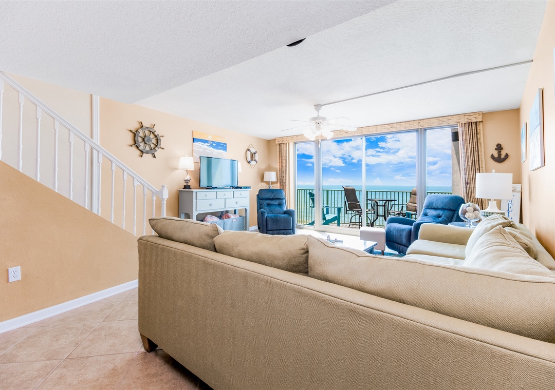 Perdido Towers 707 Living Room