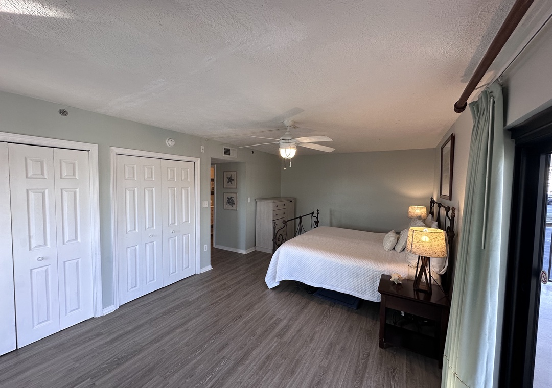 Ocean Breeze West 201 - Main Bedroom and Closets