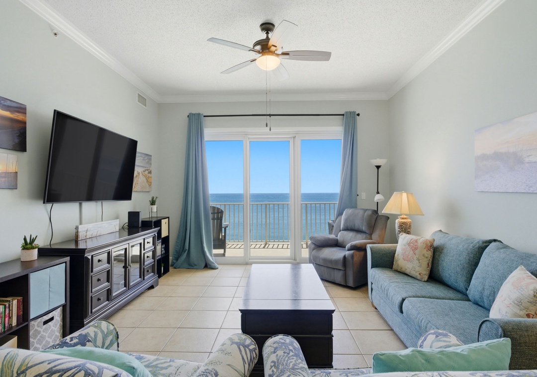 Windemere 1502- Living Room View to the Balcony