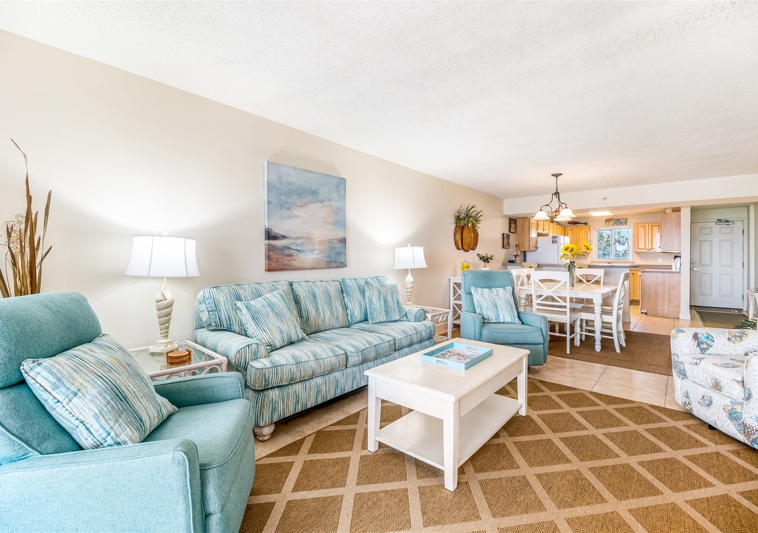 Sandy Key 233 Living Room and Dining Room