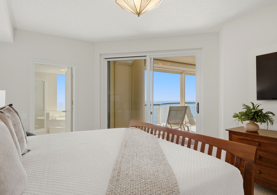 Beach Colony West 15C- Bedroom 1 With View to Balcony