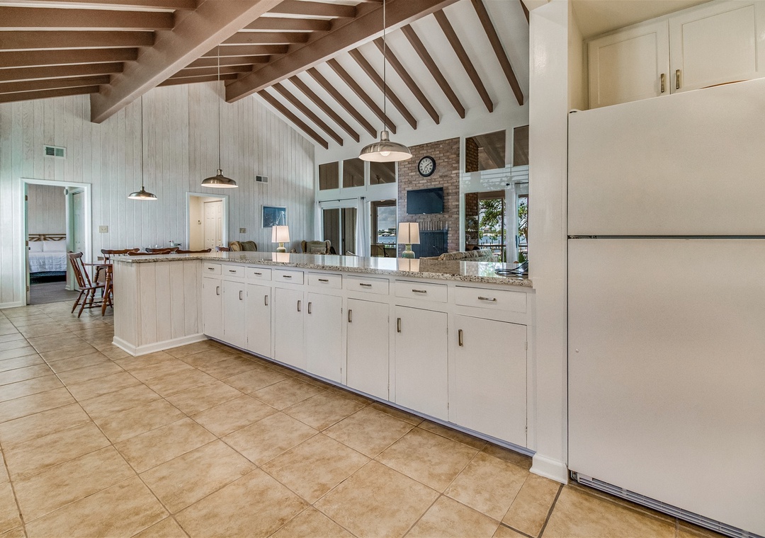 Tobin House Open Kitchen and Refrigerator
