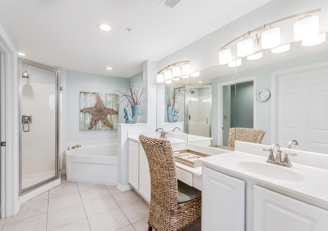 Spanish Key 207 Master Bathroom with Dressing Table