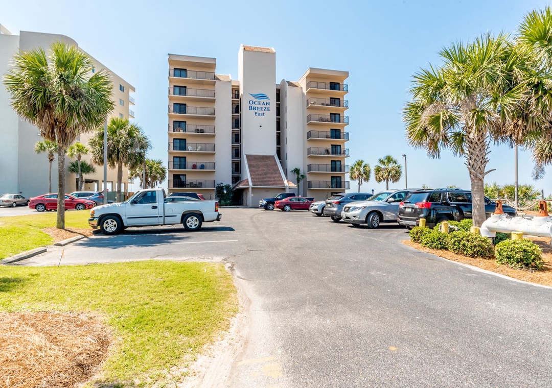 Entrance To Ocean Breeze East Condos