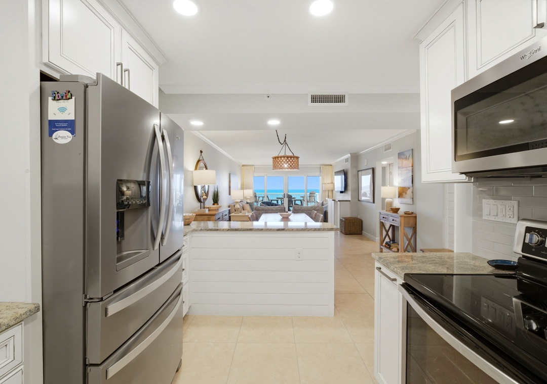Sandy Key 718- Kitchen View towards the Balcony