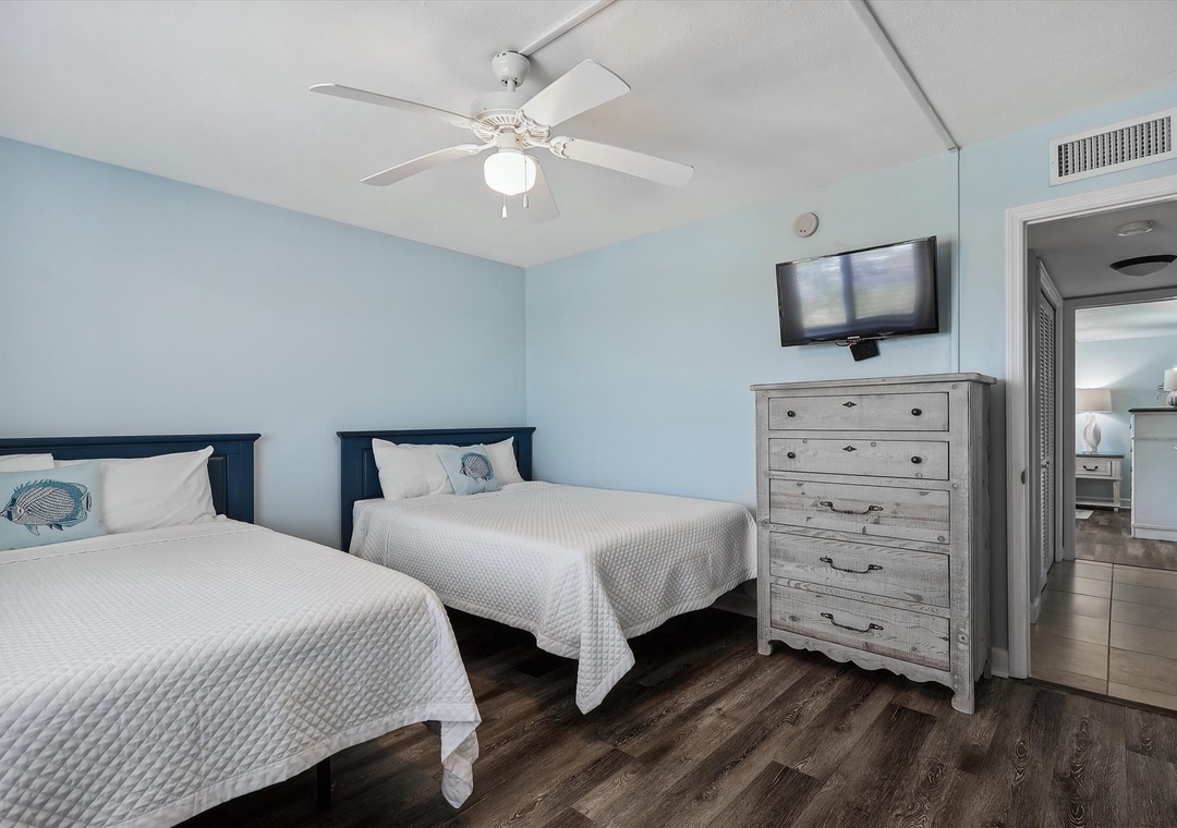 Sandy Key 621 Guest Bedroom #3 Double Beds