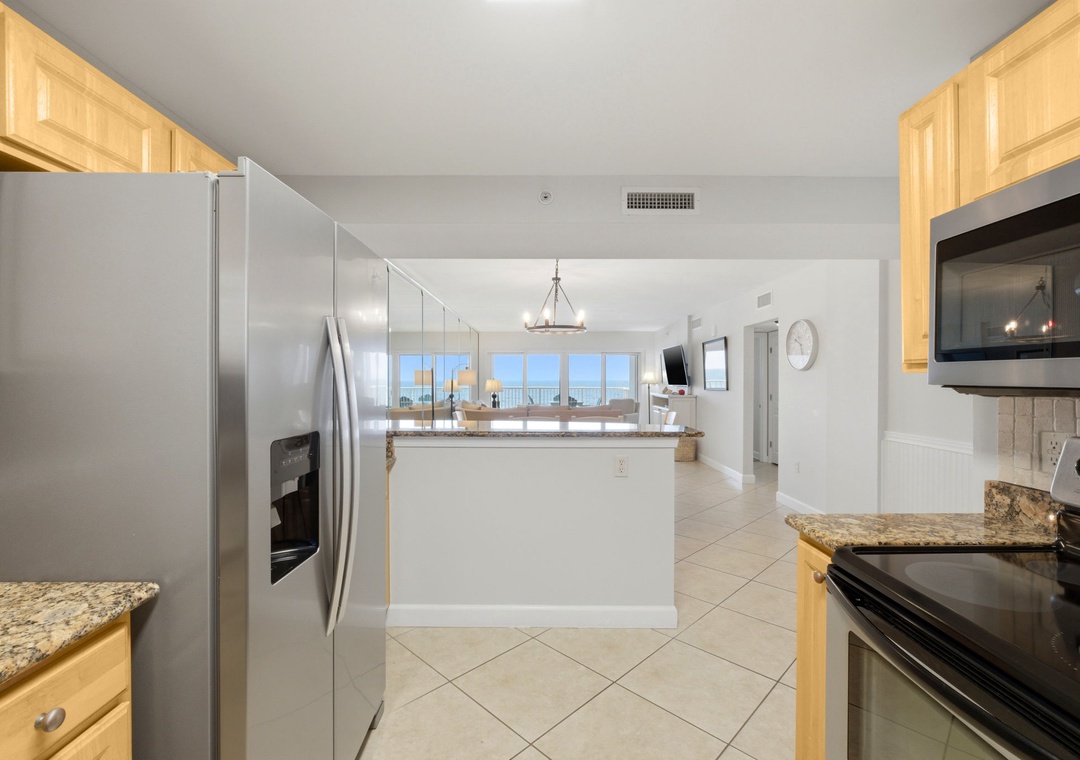 Sandy Key 318 Kitchen View towards Balcony