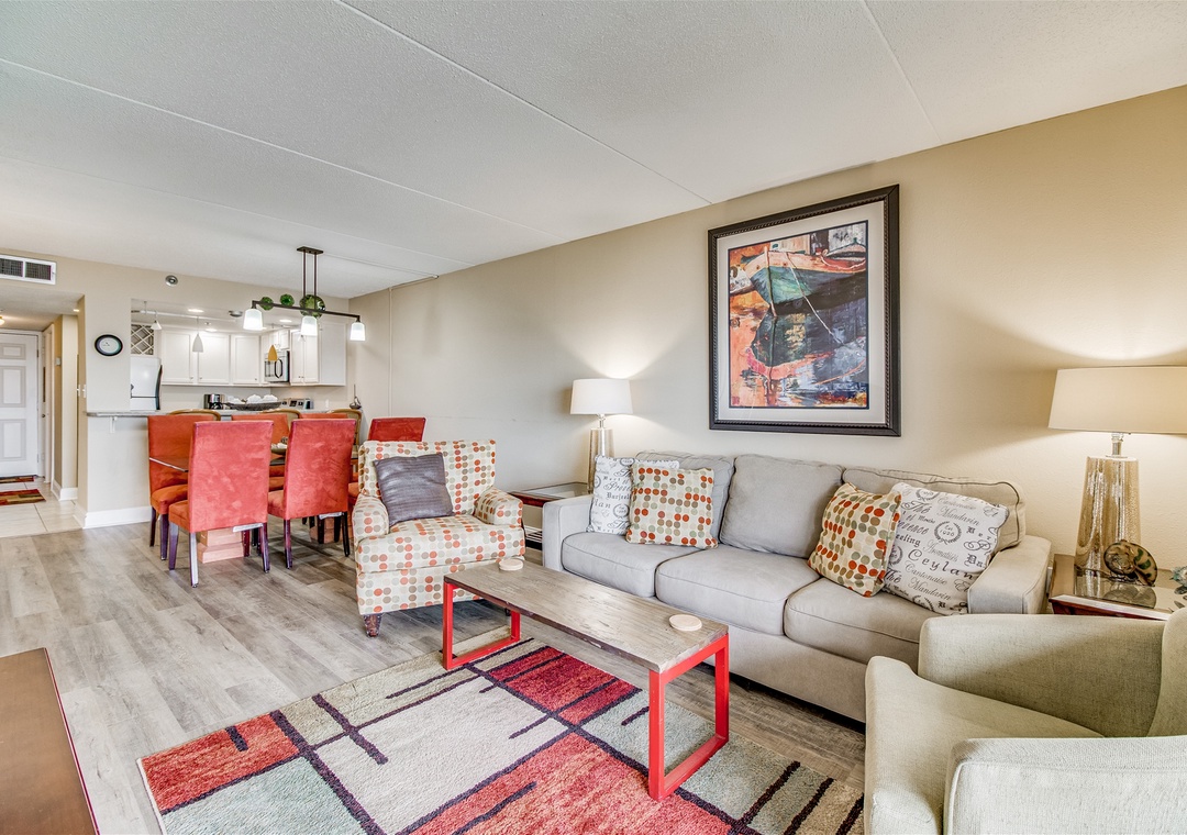Ocean Breeze West 303 Living Room