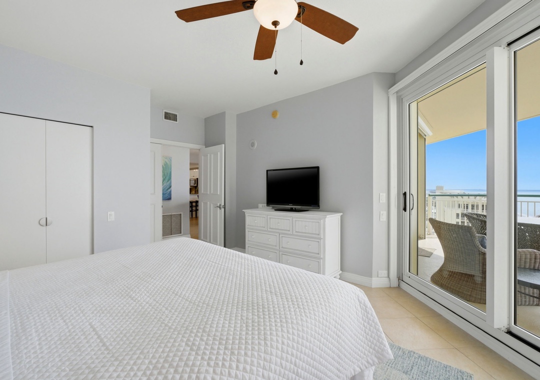 Beach Colony Tower PH3B (18B) - Bedroom 1, TV & Balcony