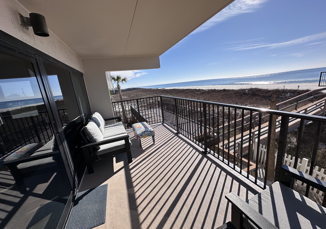 Ocean Breeze West 201 - Ocean and Beach from Patio