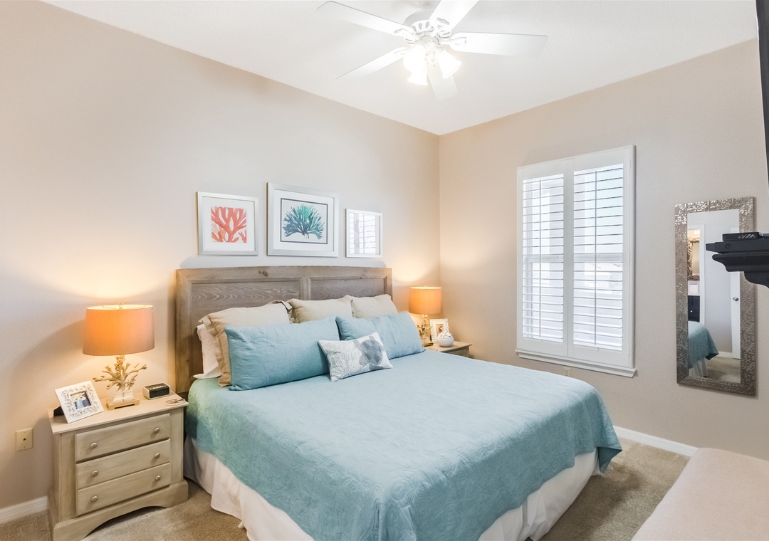 Spanish Key 207 Guest Bedroom #1 King Bed