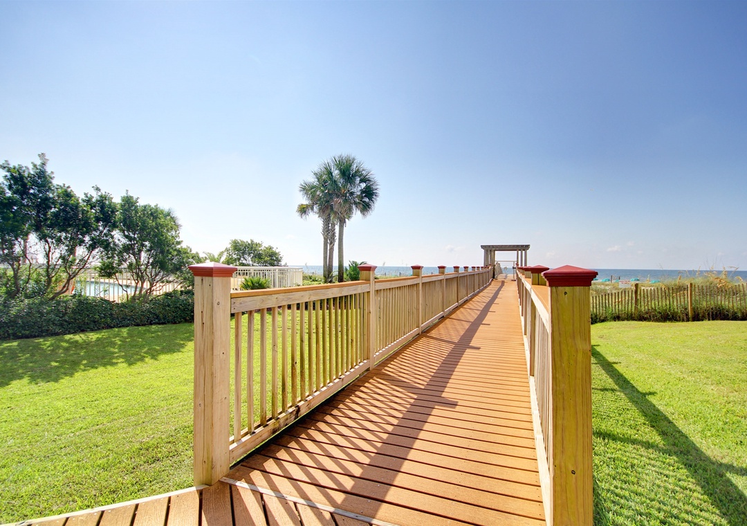Beach Colony Resort Boardwalk To Beach