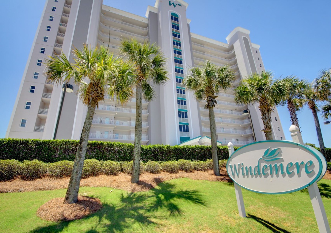 Front Of Windemere ResortBuilding In Perdido Key
