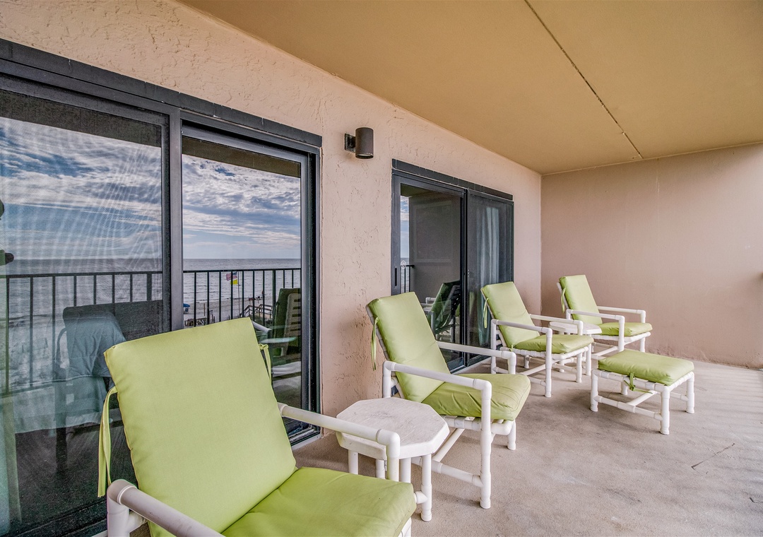 Ocean Breeze West 303 Balcony with Expansive Views