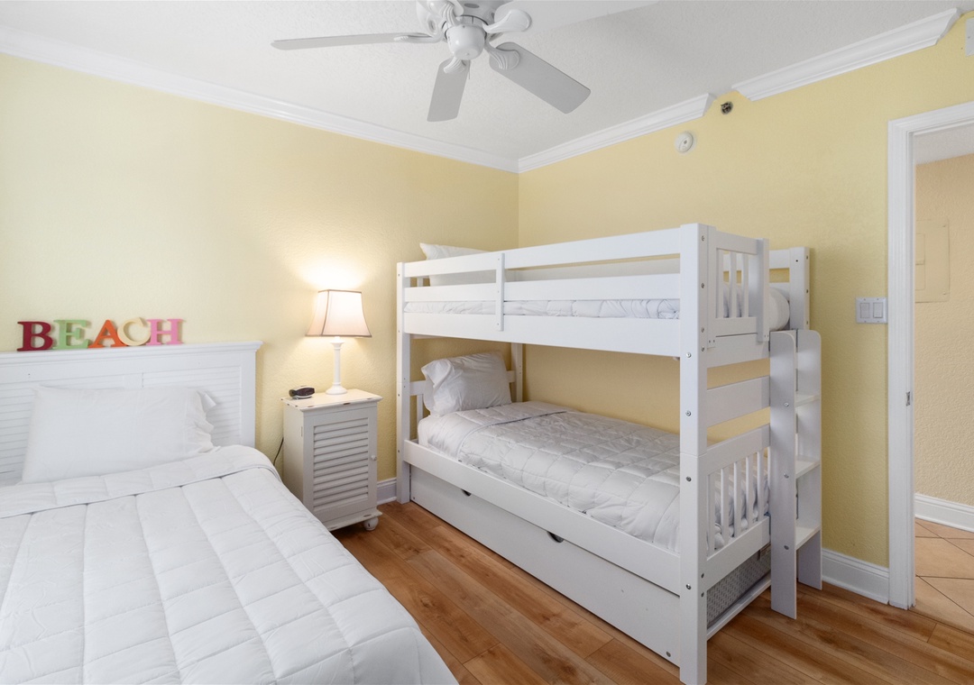 Ocean Breeze East 601 Guest Bedroom #3 Bunk Bed