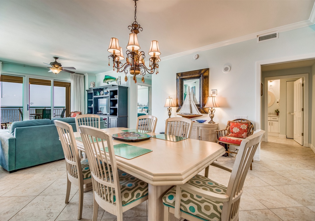 Beach Colony West 9B Dining Room and Living Room
