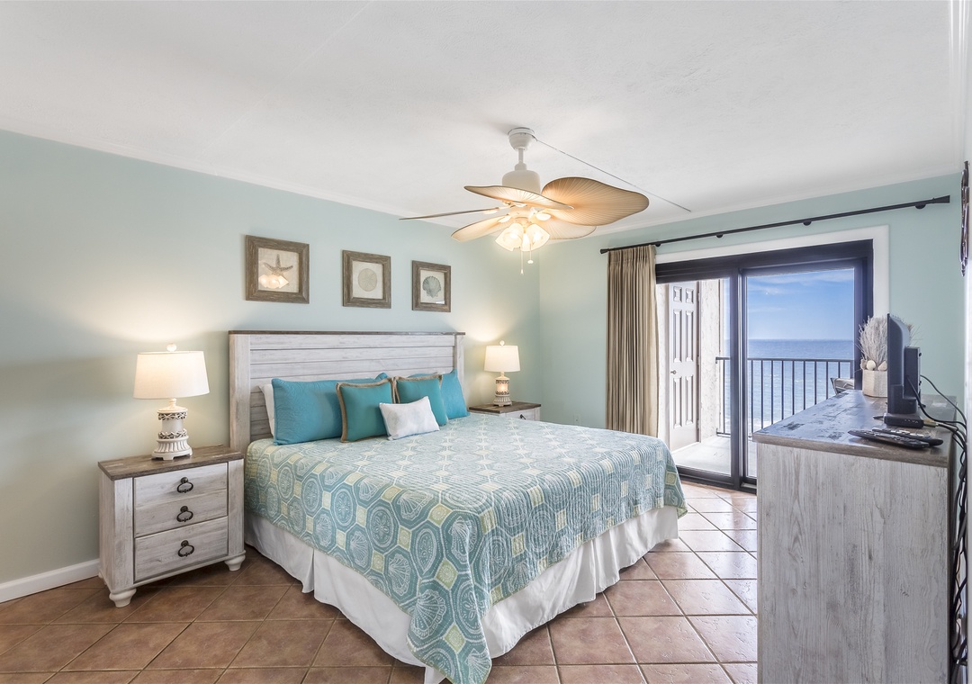 Ocean Breeze West 502 Guest Bedroom #1 with Balcony