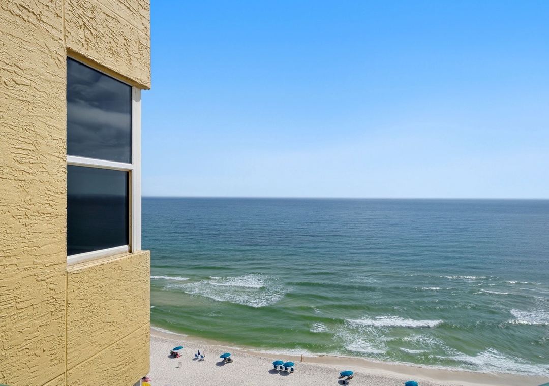 Beach Colony West 11C- View from Balcony to the Gulf