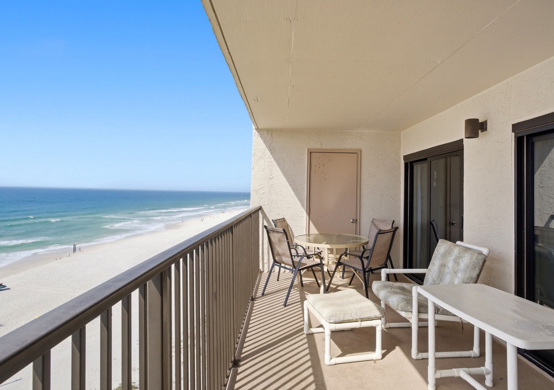 Ocean Breeze East 702- Balcony View of the Gulf