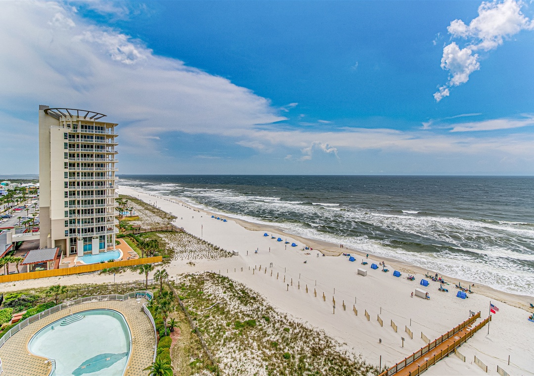 Beach Colony Tower 10B View From Deck Of Beach And Ocean