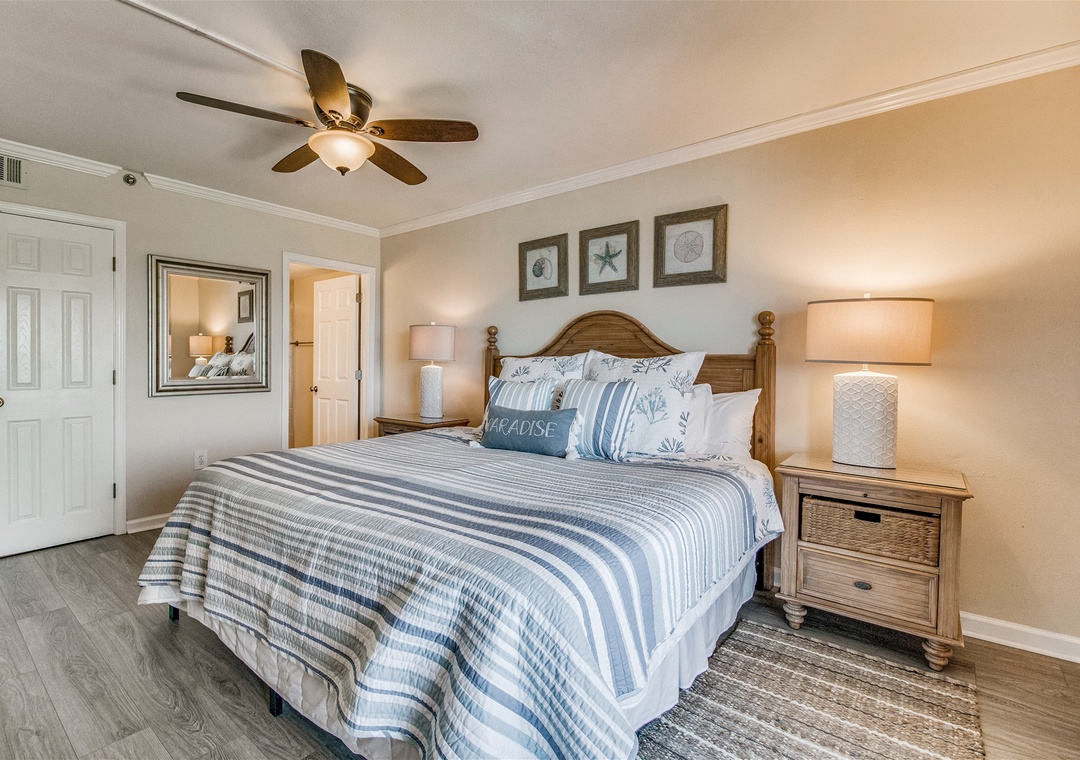 Ocean Breeze West 604 Guest Bedroom #1 King Bed