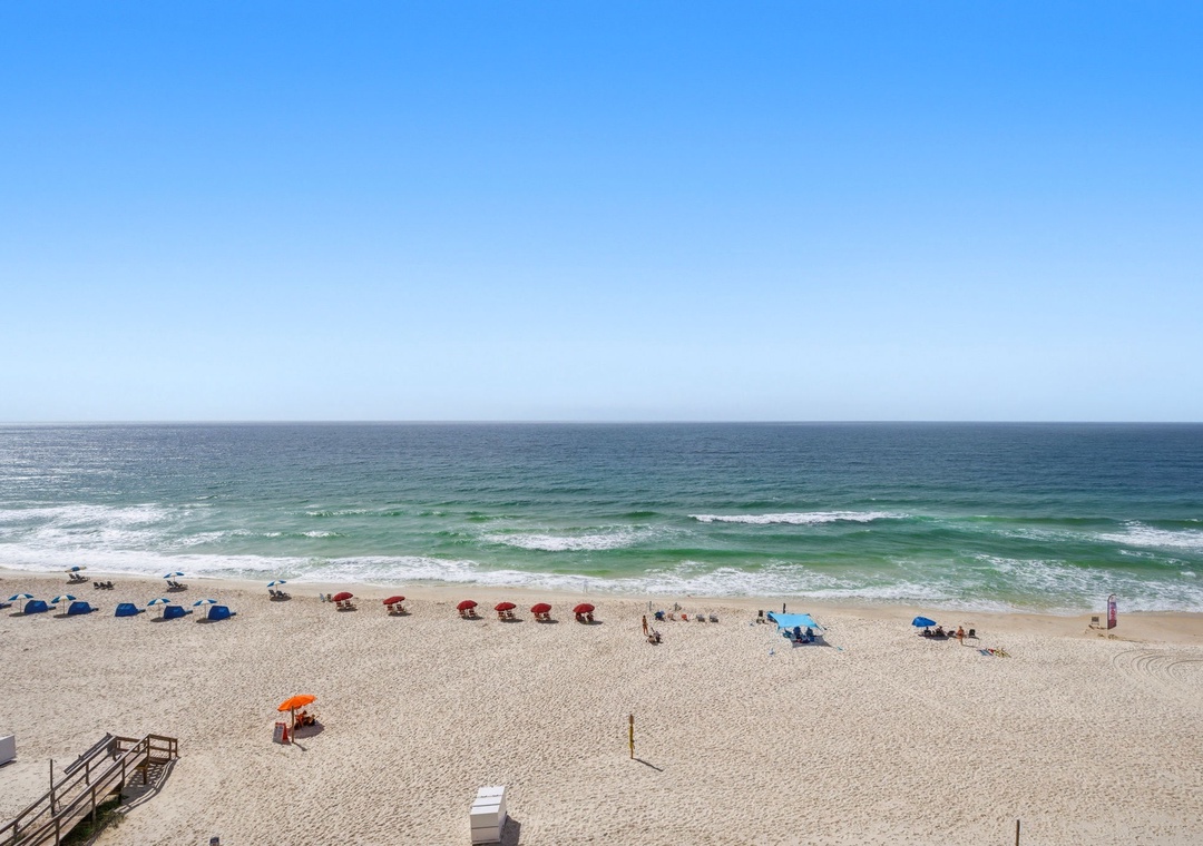 Ocean Breeze East 702- View from the Balcony of Gulf