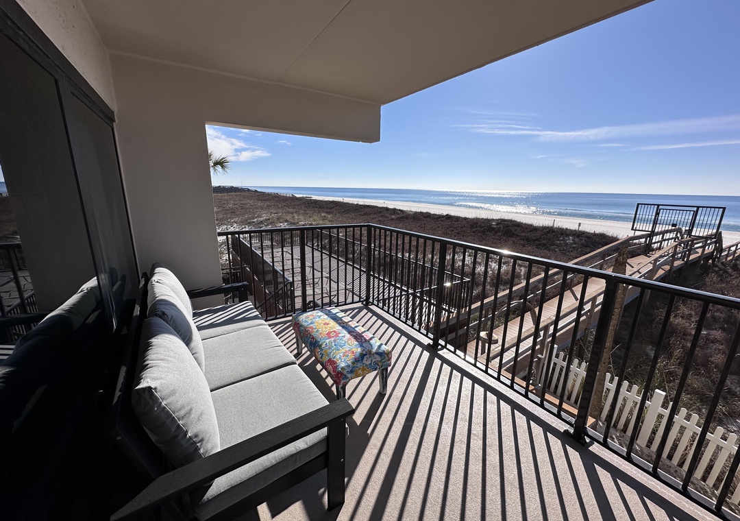 Ocean Breeze West 201- Patio and Beach