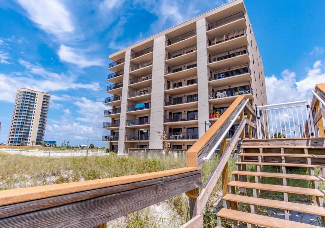 Rear Of Ocean Breeze East Condos