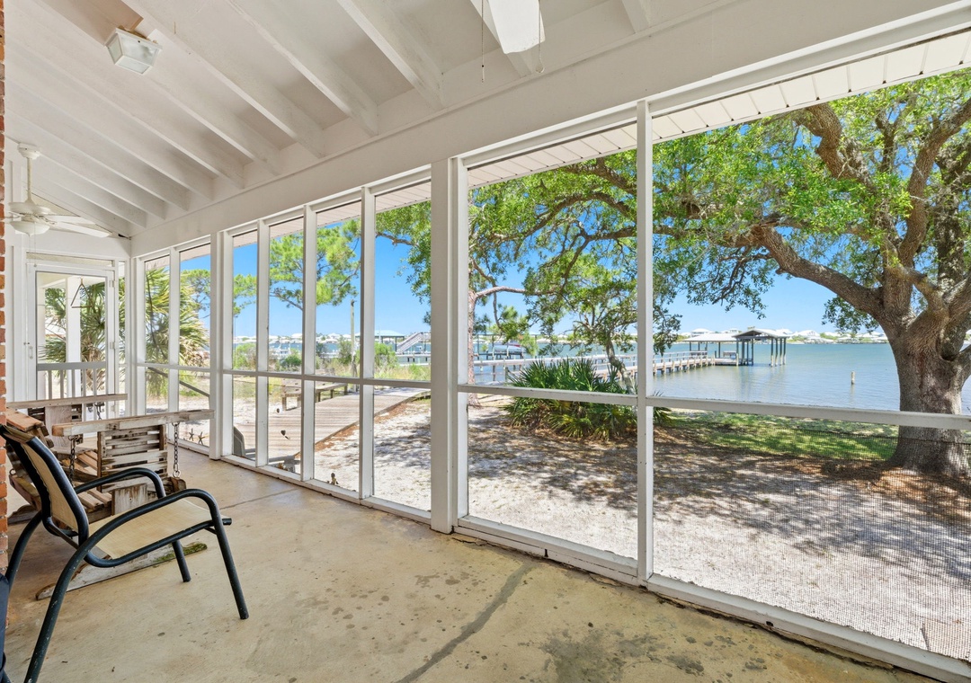 Tobin House- View of the Intracostal from the Sun Porch