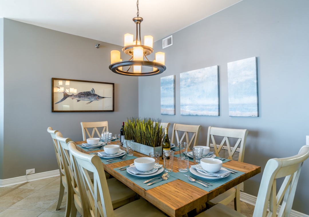 Beach Colony Tower 12C Dining For Eight