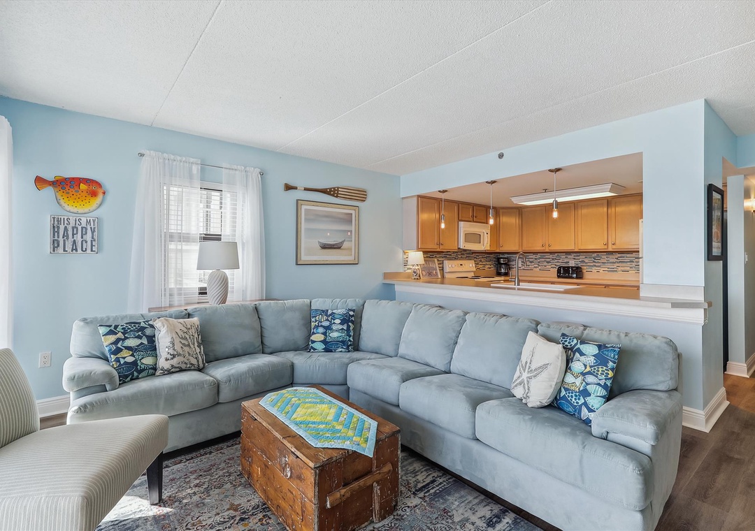 Ocean Breeze West 406 Living Room