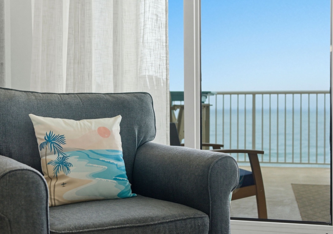 Sandy Key 817- View from the Living Room to the Balcony