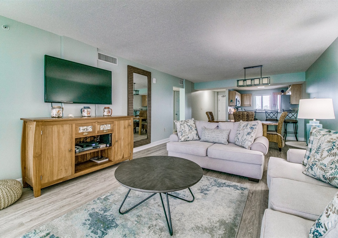 Sandy Key 326 Living Room and Dining Room