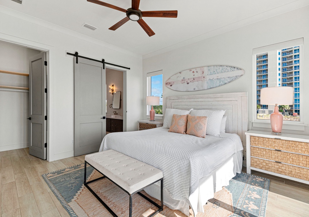 Second Floor - Bedroom 2 & View of Bathroom 2