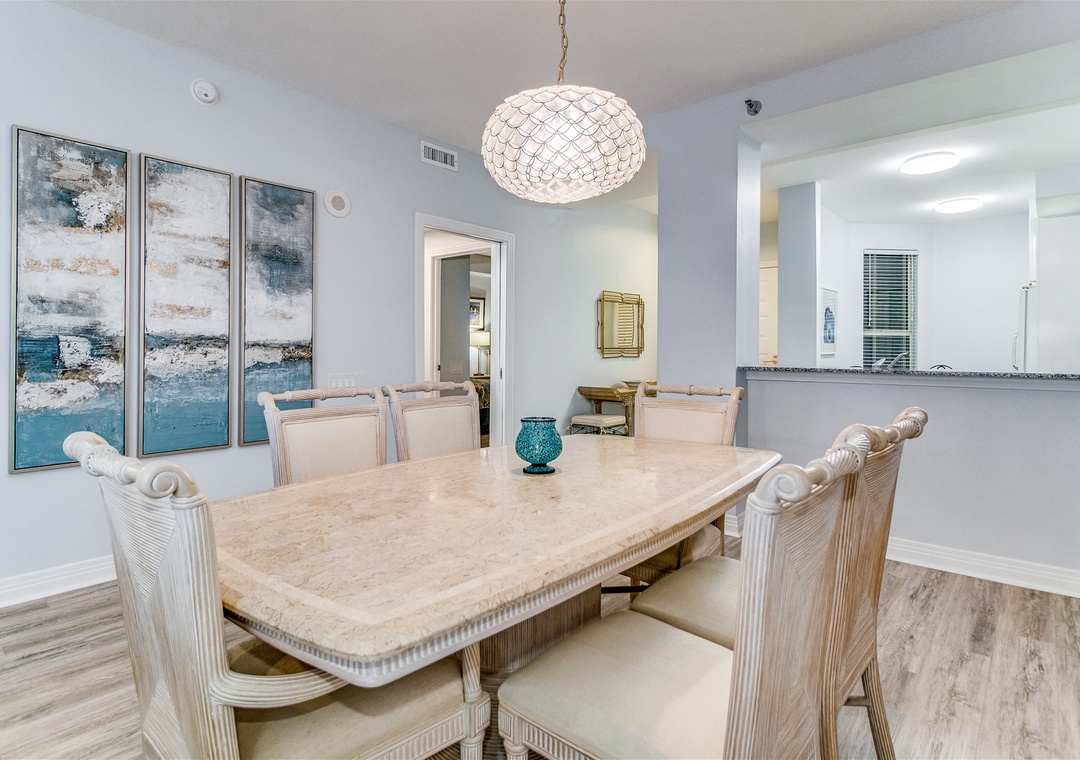Beach Colony West 14B Dinning Room Table Seating for 6